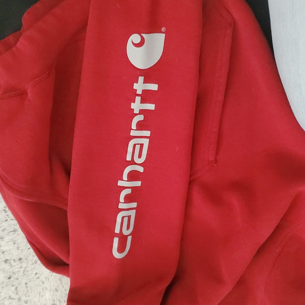 Carhartt Men's Red Hoodie - Picture 4 of 5
